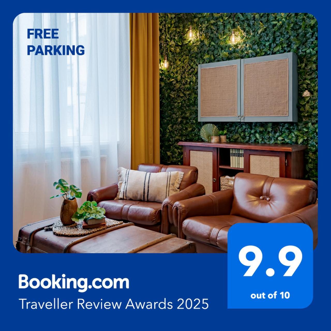 Jungle Aesthetics Downtown Apartman Aircon And Garage Parking بودابست المظهر الخارجي الصورة